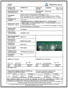 OSA: IEC/EN 60825-1 